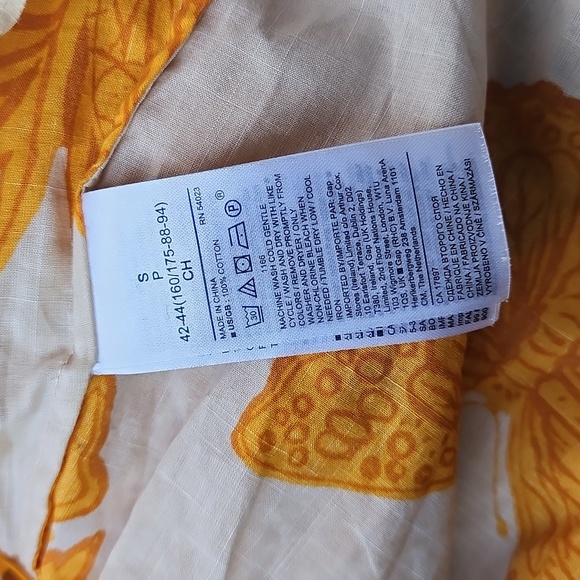 Banana Republic Balloon Sleeve Cotton Poplin Wrap Top size small NWOT - Picture 7 of 7